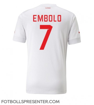 Schweiz Breel Embolo #7 Borta Matchtröja VM 2022 Kortärmad